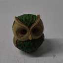 Owl Decorations for Home Small Owl Decor Figurines Shelf Decor Home Office Living Room Decorations Birthday Gifts (Green) (Style2-green)