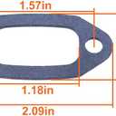 2 x 50mm Gasket Kit, For Jonsered 670, 670 CHAMP, 670 SUPER, 625, 625II, 625 SUPER For Chainsaw