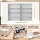 4 Pack Sunglass Organizer Trays 8 Slot White Eyeglasses Storage Boxes Multifunctional Display Cases Stackable Sunglass Display Drawer Storage for Women Men Watches Jewelry Home Retail Shop