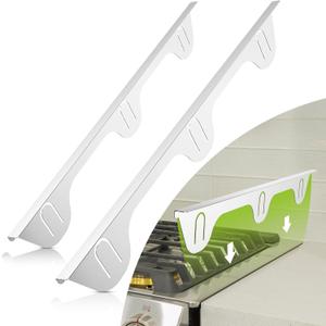 Stove Gap Covers Stainless Steel - Essential Kitchen Accessories to Fill and Cover Gaps Between Stove and Counter - Keep Your Kitchen Clean and Organized!(Silver 23.4"L, 0.74" W),