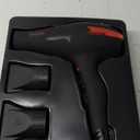 TREZORO Professional Ionic Hair Dryer for Salon - 2200W Powerful Blow Dryer - Lightweight Travel for Normal & Curly Hair Includes Volume Styling Nozzle (Premium Jet Black)