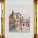 Funly mee Vintage 11x14 Picture Frame Antique Gold Photo Frame for Tabletop & Wall Mounted