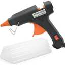 Hot Glue Guns with 40pcs Glue Sticks, Mini Hot Melt Glue Gun Kit for Crafts, Glue Gun for School DIY Arts, Sealing, Home Repairs, Black