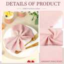 Preboun 24 Pcs Fringe Napkins Bulk Cloth Cotton Soft 17 x 17 Inch Rustic Reusable Washable Festive Square Table Napkins with Fringe for Parties Wedding Restaurant Table Accessory (Dusty Rose)