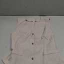 Womens Two Piece Linen Vest and Pants Set Outfits for Office Women's Dressy Vest Pant Suit, M