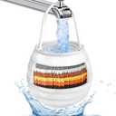 Bath Filter for Tub Faucet, 10-Stage Bathtub Water Filter, Removes Chlorine and Contaminants, Makes Skin & Hair Softer, Smoother - 5000 Gallons of Filtration, BPA Free