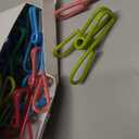 Riveda 30 Pack Assorted Chip Bag Clips Utility - PVC 2 Inch Coated Colorful Sealer for Sealing Food - Paper Holder, Clothesline Clip for Laundry Hanging, Kitchen Bags, Multipurpose Clothes Pins (Multicolor)