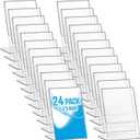 Thyle 24 Pieces Acrylic Sign Holder L Shape Clear Sign Stand 3.5 x 5 Inch Plastic Picture Frames Holder Slant Back Countertop Display Suitable for Home Restaurant Wedding Office Table Photos Menu