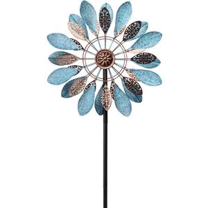 MUMTOP Decorative Metal Wind Spinner for Garden, Outdoor Patio, Lawn, Yard, Weather Resistant Kinetic Art