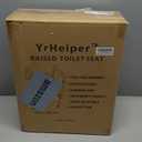 Toilet Seat Risers for Seniors - Raised Toilet Seat with Handles Over Toilet - Elevated Toilet Seat for Handicap & Elderly, Adds 3.5 Inches Height, Assists Standing & Sitting