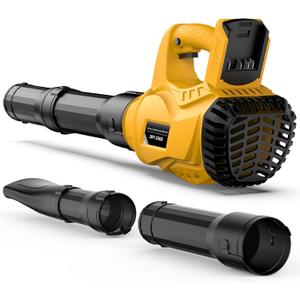Cordless Leaf Blower for Dewalt 20V Max Battery Powered(No Battery) with 6 Speed Modes, 500CFM/150MPH Lightweight Rechargeable Electric Leaf Blower for Patio,Lawn Care,Dust & Snow Blowing (Yellow)