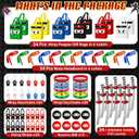 Seenelling 24 Guests 168 Pcs Ninja Party Favors Include Ninja Non Woven Bags Inflatable toys Bouncy Balls Throwing Flying Slingshot Headbands Silicone Bracelets Keychains for Party Supplies