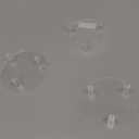 Round Acrylic Watch Display, Three Piece Round Acrylic Display Stand Set, Easy To Install, Acrylic Jacket Display for Rings, Earrings, Mini Figures