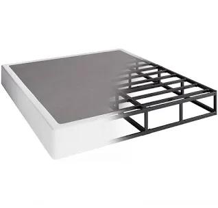 6 Inch Box Spring King Size Bed Base, Heavy Duty Metal Frame Mattress Foundation with Easy Clean Cover, Noise Free,Easy Assembly
