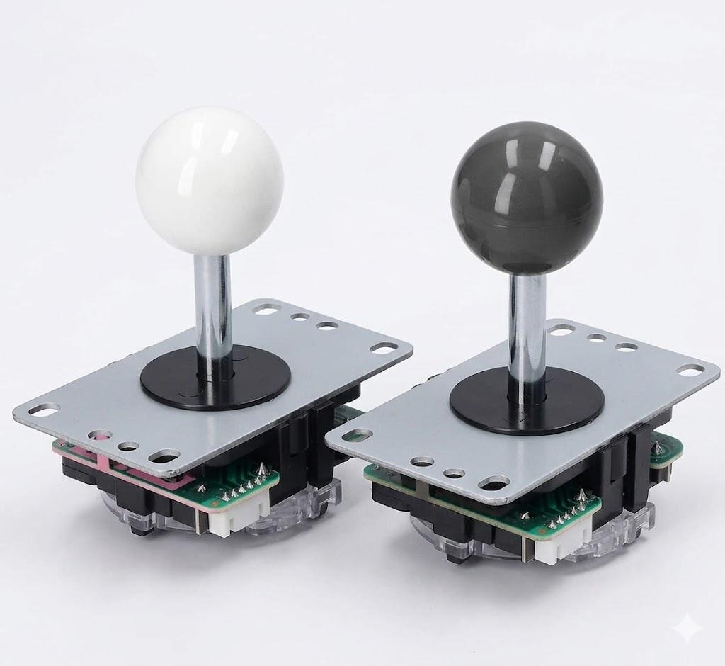 DIY Arcade Game Joystick Kits, (Mixed color (black & white))