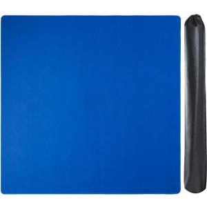Large Mahjong Mat with Black Carrying Bag (Blue,31.5 inches), Anti Slip and Noise Reduction Table Cover for Mahjong, Poker, Card Games, Dominoes, Board Games, Slip Resistant Mat