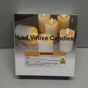 Lezonic Flameless Votive Candles Battery Operated with Remote and Timer, Pack of 6 (D:2" X H:3") LED Ivory White Long Lasting Flickering Wax Candles with Realistic 3D Flame