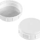kitchentoolz 2Pack 2.5Gallon Water Container Jug HeavyDuty HDPE Carboy with Handle & Secure ScrewCap Made in USA