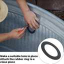 Pool Threaded Strainer Connector Nut Washer Kit 10744 10256 10255 for Intex Above Ground Swimming Pool Hose Connector Replacement Part (10744 x1,10256 x1,10255 x1)