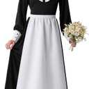 Spooktacular Creations Halloween Colonial Costume, Black Pioneer Dress Women, Halloween Costumes for Women Adult 2025 (Medium)