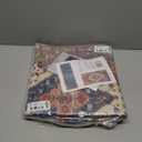 GLN Rugs Vintage Collection - Machine Washable Area Rug, Vintage Washable, Non Slip, Low Pile Rug, Living Room, Bedroom, Bathroom Rug - Easy Clean (2'x3' Red)