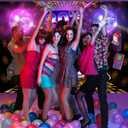 Sensfun 80's Party Backdrop Back to The 80s Retro Disco Ball Night Club Neon Birthday Photography Background Hip Hop Rock 1980s Party Decorations Let's Glow Crazy Photo Backdrops Studio Props 7x5ft