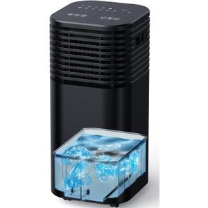 Windowless Air Conditioner, Swamp Cooler with 4 Modes & 3 Speeds, 15H Timer for Smart Auto-off, 2-Gal Tank for 20H Cooling, Remote, 120 Oscillating Portable Air Conditioners No Hose Needed, Compact