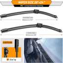 AUTOBOO 26"+24" Windshield Wipers Replacement for Mercedes-Benz Sprinter 1500 2500 3500 2019 2020 2021 2022 2023 -Original Equipment Factory Quality Wiper blades (Pack of 2)-Without window washer hose