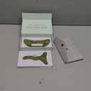 2 in 1 Jade Stone Gua Sha Massage Tool, Large Guasha Muscle Scraper Tools Set with Handle Muscle Scraping Massage Tools Anti Cellulite Spa Acupuncture Tools for Back Neck Leg Lymphatic Drainage