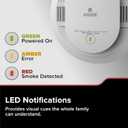 Kidde Hardwired Kidde App Enabled Smart Smoke Detector with AA Backup Battery, Interconnected Alarm