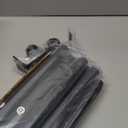 2 Pack Curtain Rods for Windows 32-90 Inch, 1 Inch Adjustable Black Curtain Rod Set with Brackets, Easy Install