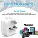 3 Pack US to UK Ireland Travel Plug Adapter, Anstronic International Power Adaptor with 2 USB, 4 in 1 Type G Power Outlet Adaptor for USA to England Kenya Dubai Irish Scotland