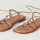 The Drop Women's Haven Lace Up Gladiator Sandal (5, Doe Tan)