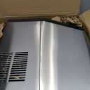 Aeitto Nugget Ice Maker Countertop, 55lbs/Day, Rapid Ice Release in 5 Mins, Large Capacity Chewable Ice Maker, SelfCleaning with Stainless Steel Housing Ice Machine for Home Office and Party, Silver