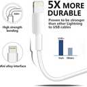 2Pack [Apple MFi Certified] Charger Lightning to USB Charging Cable Cord Compatible iPhone 14/13/12/11 Pro/11/XS MAX/XR/8/7/6s Plus,iPad Pro/Air/Mini,iPod Touch