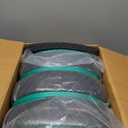 Simpli-Magic Heavy Duty Padded Moving Blankets 72" x 40" 12 Pack Packing Blankets, Furniture Covers for Moving, Black/Orange