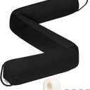 TORRAMI Under Door Draft Stoppers 36 Inch, Heavy Triangle Stop Draft Block Cold Air/Wind/Breeze Noise Blocker Door Sweeps Weather Stripping Bottom Seal Black