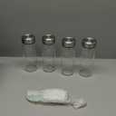 16oz Juice Bottles - 4 Pack Wide Mouth Glass Bottles with Lids- BPA Free, Stainless Steel Lids for Juicing, Smoothies, Infused Water, Beverage Storage - Leakproof, Borosilicate, Clear