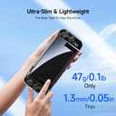 2 x JEMDO Clear Glitter Protective Case Compatible with Nintendo Switch 2 Only (2025), Slim Shockproof Cover with Soft TPU Joy-Con Shells & Hard PC Back, Anti-Yellowing
