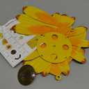 YEAHOME 16'' Metal Flower Wall Decor - Sunflower Wall Art Decorations Hanging for Bedroom, Living Room, Bathroom Boho Office