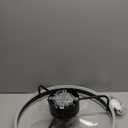 Low Profile Ceiling Fans with Lights Remote - 20" Flush Mount Modern Bladeless Ceiling Fan, Enclosed Small Black Fan with Dimming for Bedroom