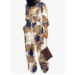 SxClub Jumpsuits for Women Formal Sexy Elegant Long Straight Pants Busineess Party Jumpsuit with Belt Pockets Medium