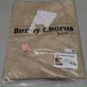 Ivenf Christmas Tree Skirt, 48 inches Large Burlap Double-Layer Plain Tree Skirts, Rustic Jute Tree Skirt for Xmas Holiday Home Decor, Fall Winter Farmhouse Brown Burlap Christmas Decorations Indoor