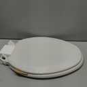 HIGHCRAFT Premium Elongated Toilet Seat with Slow-Close Design, Adjustable Hinges & Quick Removal Mechanism - Molded Wood Toilet Seat - Fits Standard Elongated Toilets - Oval Seat in White