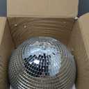 Disco Ball 12-Inch  Large Hanging Mirror Ball Disco Ball Decor for Disco Party Decorations, Weddings, Events, Disco Christmas Decor, and Home Celebrations