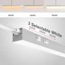 2Packs 22 Inch Ultra-Slim Under Cabinet LED Lighting, Aluminum Plug-in Linkable Light Bar, 3 CCT(Warm White, Cool White, Daylight), Kitchen & Under Counter Lighting, Closet Shelf Light, ETL Listed