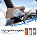 for iPhone 17 Pro Max Case for Women Girls with Stand,Compatible with MagSafe,Camera Control,Full Camera Protection, Cute Wave Magnetic Phone Case for iPhone 17 Pro Max,Brown