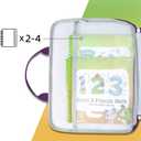 Briefcases Compatible with Leapfrog LeapStart 3D Interactive Learning System, Messenger Shoulder Bag for Kids Laptop or Tablet (Purple)