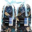 Qingbei Rina Potpourri Bags,Ocean Breeze Scented Potpourri Dried Flower, Bowl Vase Filler, Home Fragrance Sachet Petal,Seashell Beach Coastal Decor, 8.4 oz(Turquoise Teal) (Blue)