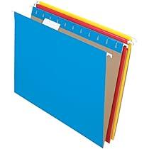 Pendaflex Hanging File Folders - Recycled Color-Coded File Organizer, Letter Size, Assorted Colors, 20 pc